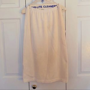 100% cotton midi sweater skirt